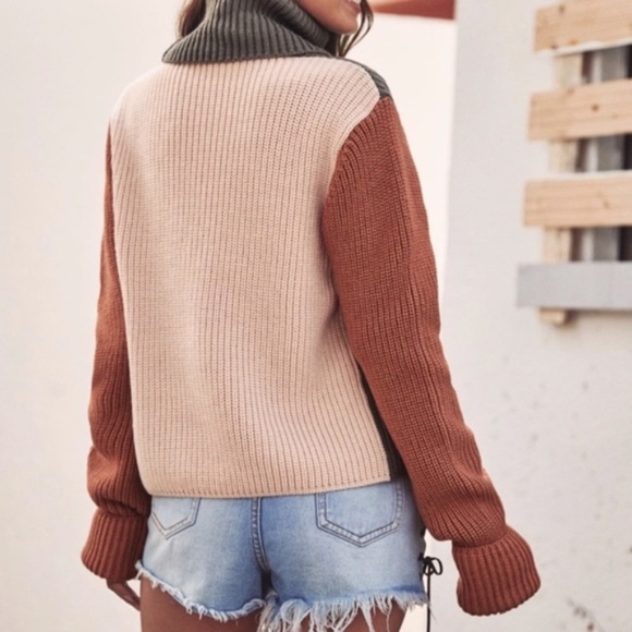 HENLEY Ribbed Turtleneck Sweater - Picture 4 of 5